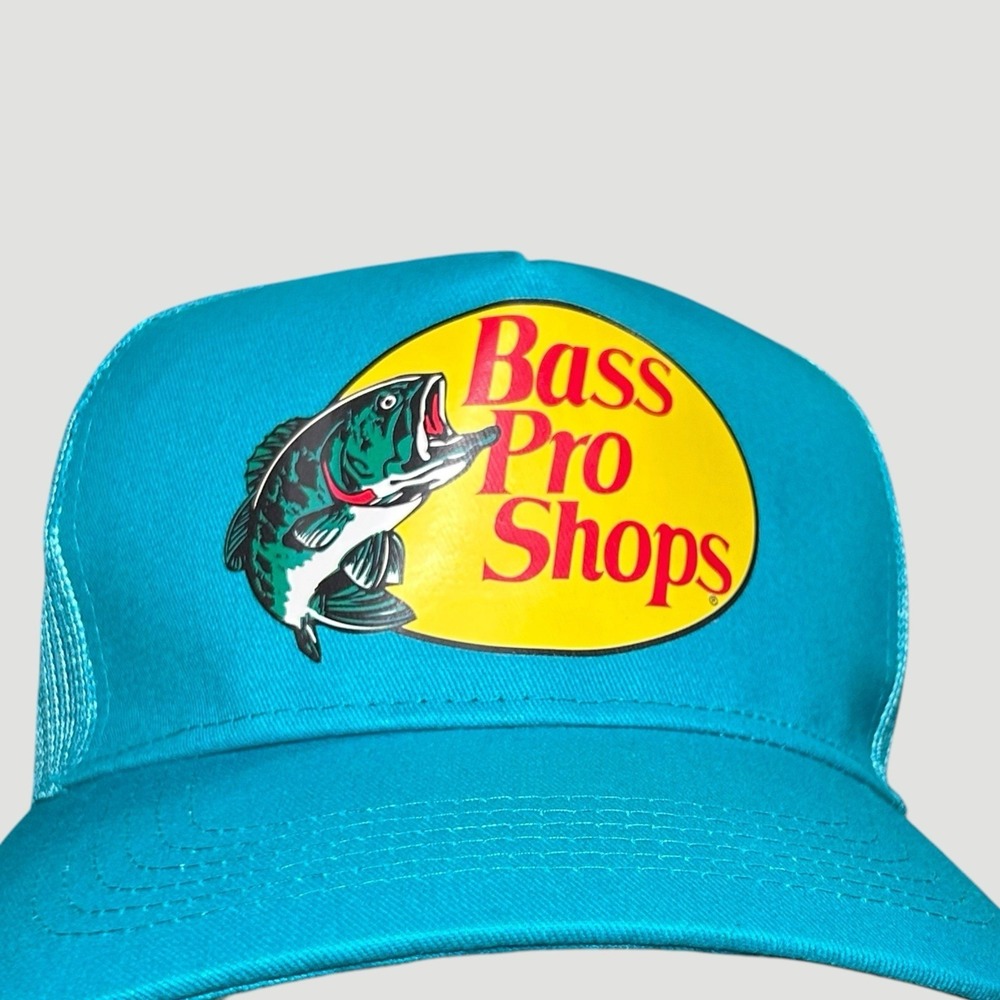 Bass Pro Shops SnapBack Mesh Trucker Hat Teal Adjustable